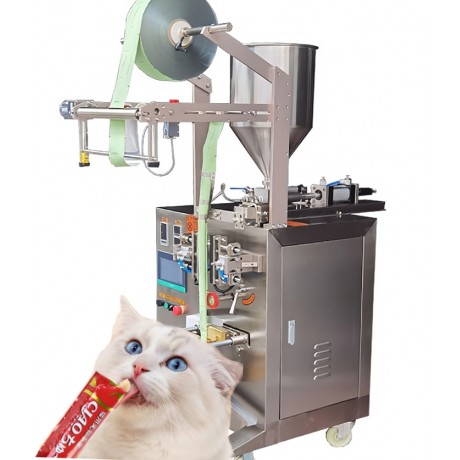 Food-Grade Stainless Steel Stick Pack Machine for Pet Food Paste